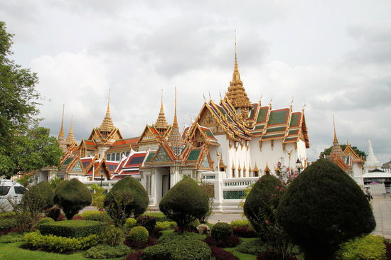 Eine der alten Thronhallen in der Anlage.