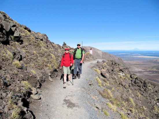 In der Sonne hatten wir angenehme Temperaturen und super Wanderwetter.