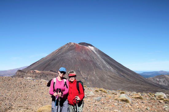Die Damen am höchsten Punkt der Wanderung.