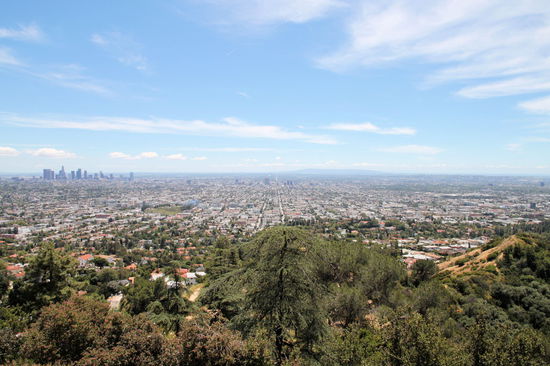 Vom Motel aus fuhren wir an der Innenstadt vorbei zum Griffith Park und hatten von dort eine tolle Aussicht auf Los Angeles.