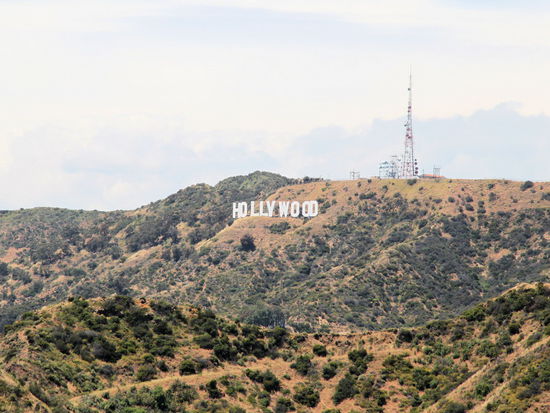 Die berühmten weißen Buchstaben.