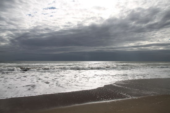 Im Hintergrund zogen dunkle Wolken auf, aber wir bekamen nur ein paar Tropfen ab.
