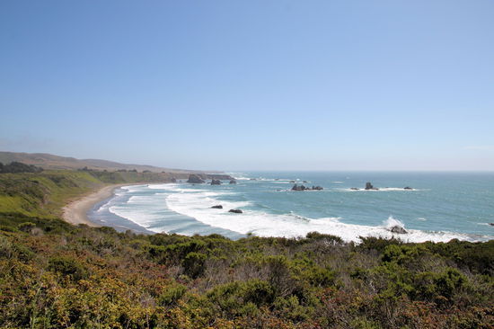 Vorerst genossen wir die schöne Küstenlandschaft.