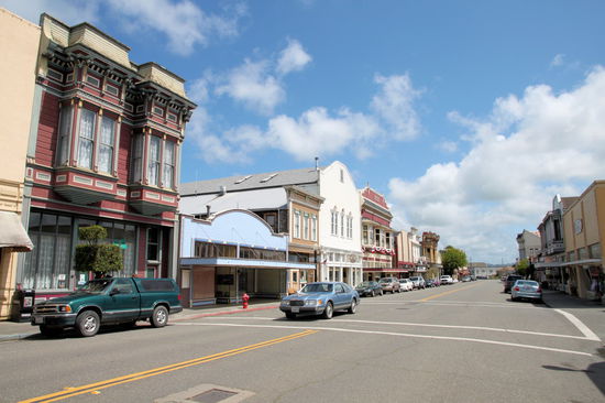 Ohne die Autos könnte man die Main Street als Kulisse für einen Film der 1930er Jahre nutzen.