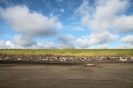 Kurz vor Astoria bogen wir noch ab zum 'Fort Stevens State Park' und machten bei schönstem Wetter einen Spaziergang am Strand.