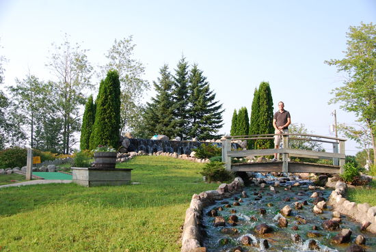 Schatzi hat beim Adventure-Golfen gewonnen!!! Aber nur mit 1 Punkt!