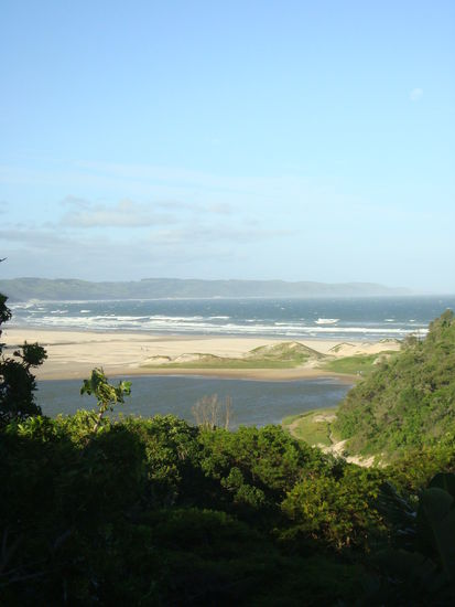 cintsa - buccaneers backpackers - sicht aus unserem zimmer