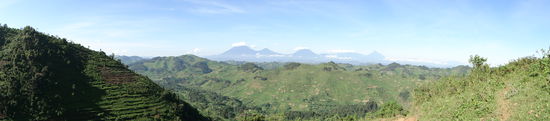gebirge uganda, ruanda, kongo