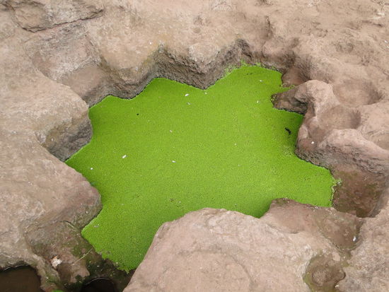 lalibela - wasserteich bei einer kirche