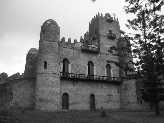 gondar - schloss inmitten der stadt