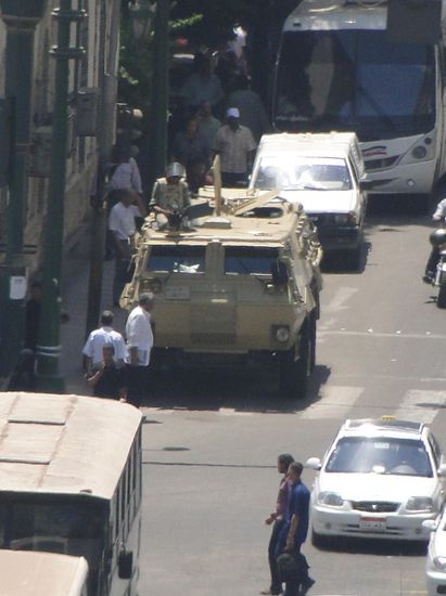 kairo - panzer an strategischen orten