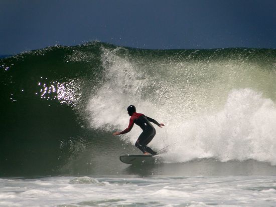 the point - jeffreys bay (65jähriger local auf dem bild)