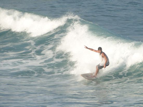 coffee bay - matan beim surfen