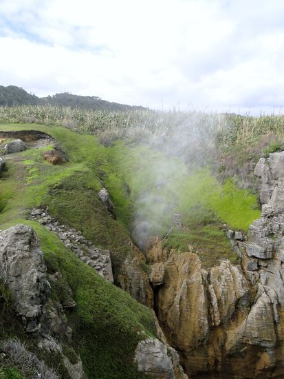 blowhole bei den pancakes rocks