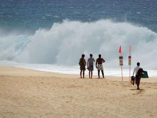 north shore - pipeline - da ist nichts mit gemütlich baden...