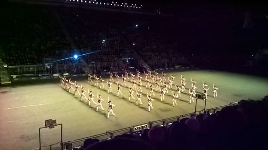 military tattoo festival - highland dancers