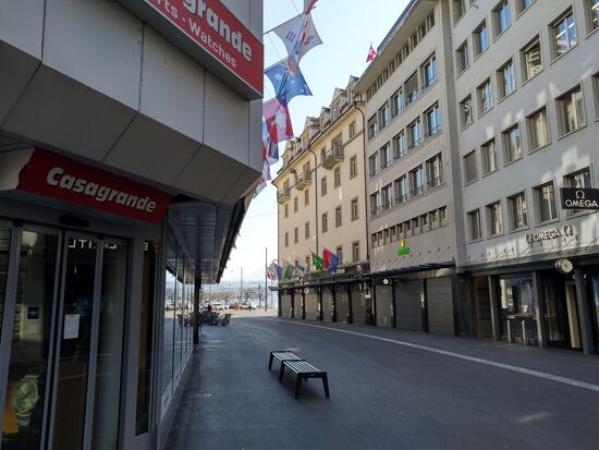 leere luzerner gassen...