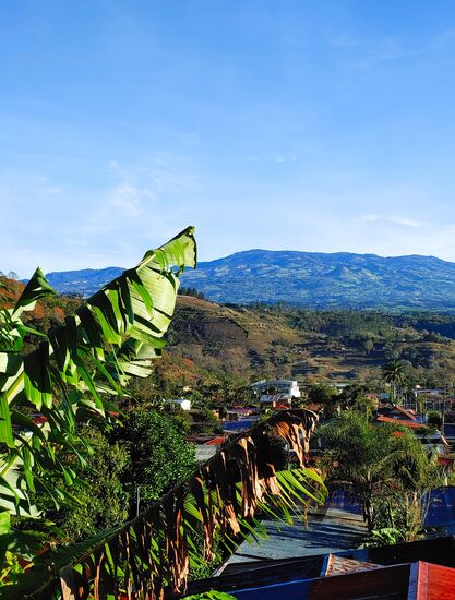 ausblick vom hostel - vulkan irazu