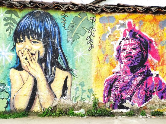 indigene wandbemalung