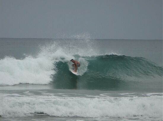 surfer in puerto viejo