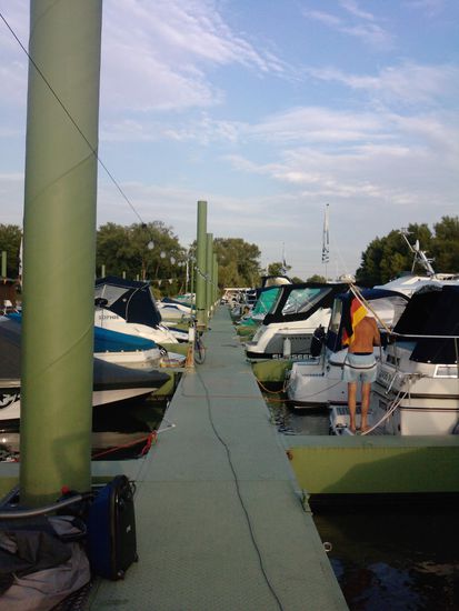 Blick vom Steg 1 ganz vorne.