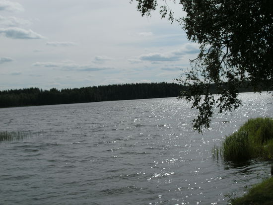 Der Tastulanjärvi am Campingplatz in Kaustinen