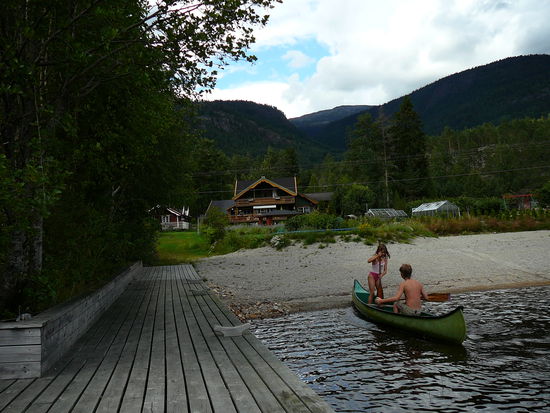 Kanutour beim Haus am See.