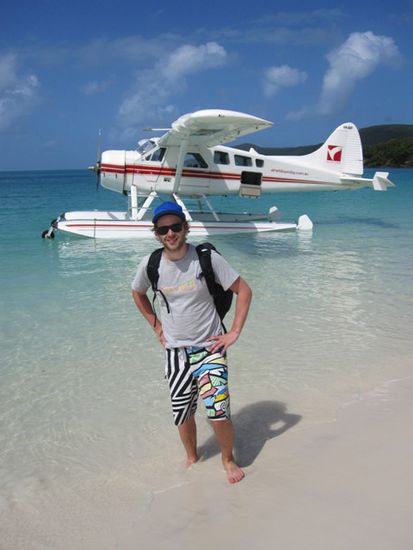 Wir sind mal eben mit unserem Privatflieger rübergeflogen...