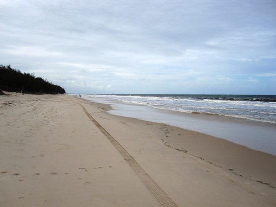 Beach von Bribie Island