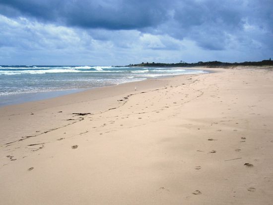 wieder ein wunderschöner breiter Strand am Hastings Point