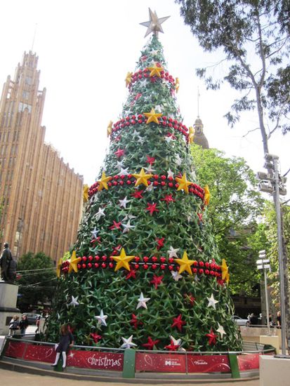 Weihnachtsgrüße aus Melbourne (der ist aus Plastik)