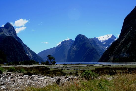 der erste Blick in den Milford Sound