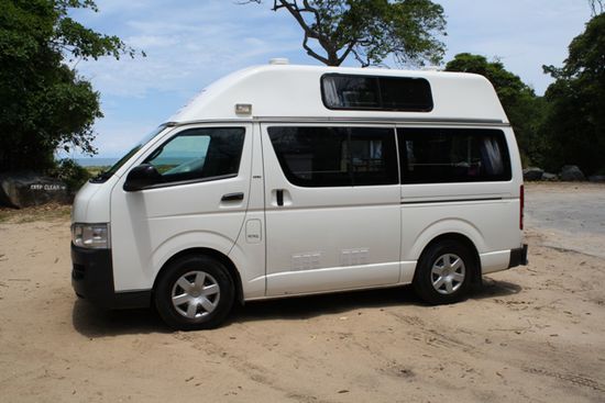 Unser Camper am Wangatti Beach