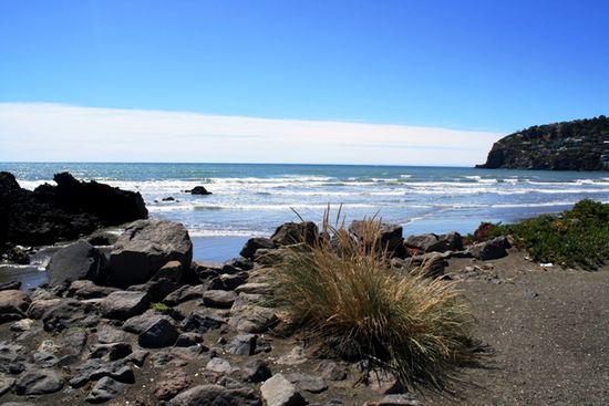 ...mit Blick auf´s Meer.
Für uns war es leider der letzte Tag am Meer.
