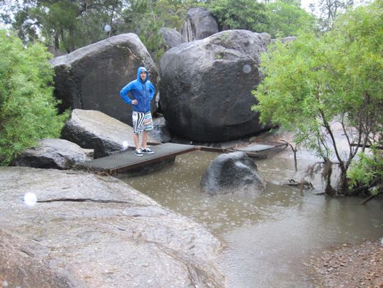 angekommen am Granite Gorge - im Regen!