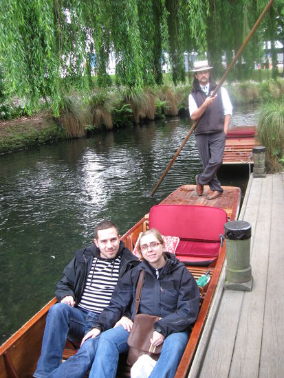 Steffen und Line nach 24 Stunden Flug und ein paar Stunden Christchurch 