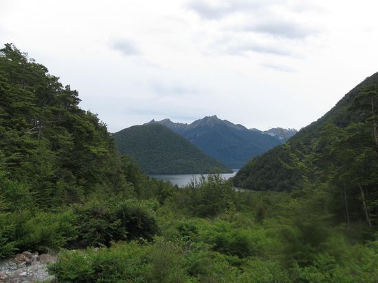 Blick auf den Lake Te Anau vom Milford Track aus