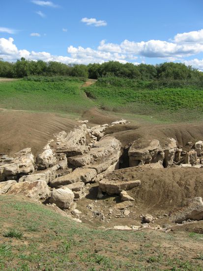 Cerknica See, trockene Stelle