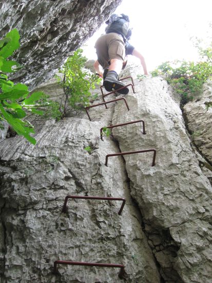 kurzes Kletterstück