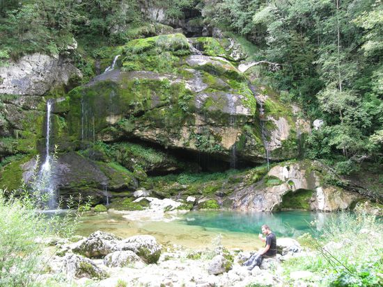 Wasserfall bei Bovec
