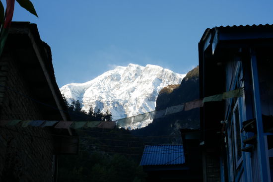 Annapurna II von unserer Lodge aus