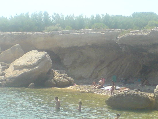 Die Felsen hatten auch ihr Gutes - Sie boten Schatten