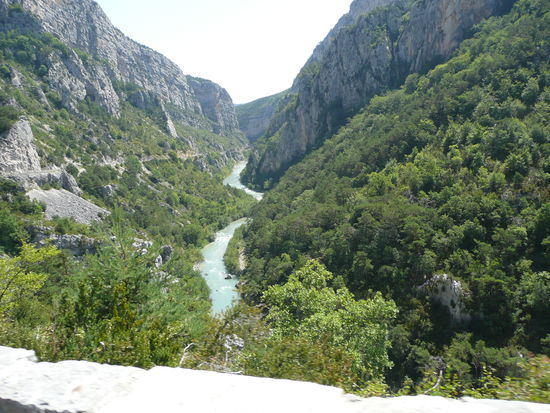 Von hier sieht er irgendwie ganz harmlos aus, der Verdon
