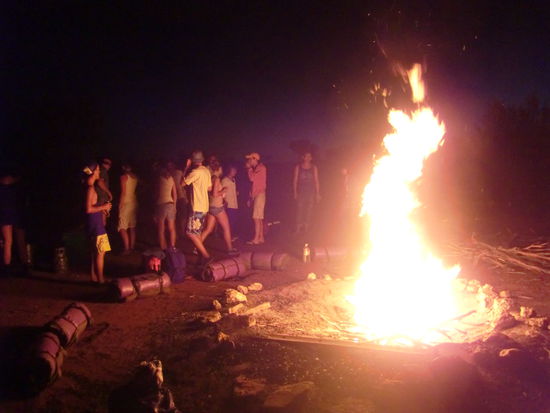 schlafen und kochen unterm Sternenhimmel.