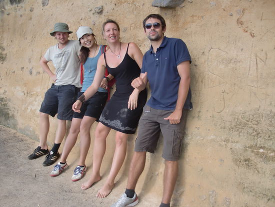 Beim Aufstieg mit Till, Fumi und Sven