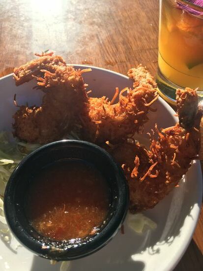 Coconut prawns köstlich!