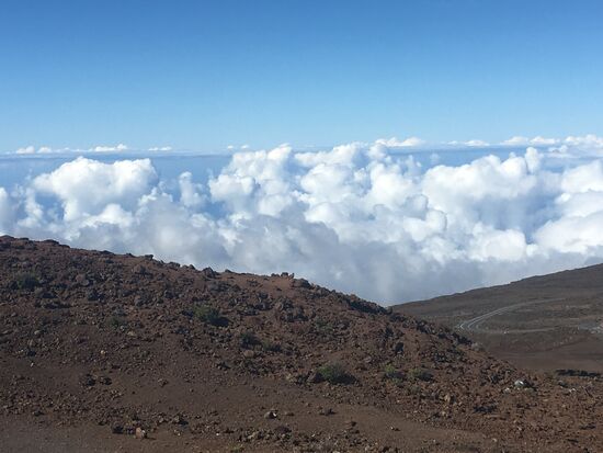 Über den Wolken auf dem Vulkan