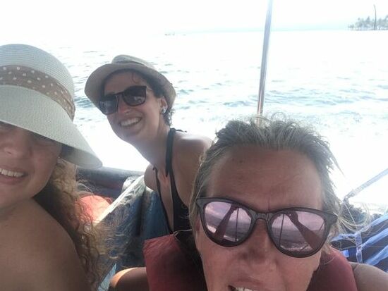 Alles geht nur mit dem Boot.