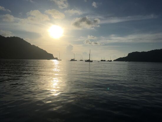 Ein Blick auf die Bucht.