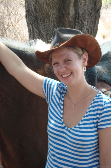 Ich als Gaucha  
(Gaucho bzw. Gaucha = Cowboy in der Pampa)